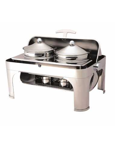 Chafing dish - Pentole da lt 4.6 - Acciaio inox...