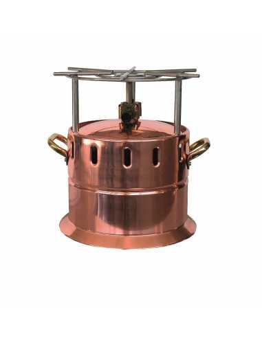 Cocina flambeada - A gas - Cobre - Parrilla de...