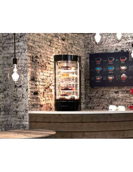Vetrina refrigerata - Temperatura +8°/+12°C - Illuminazione a led - Cm 43.5 x 43.5 x 90 h