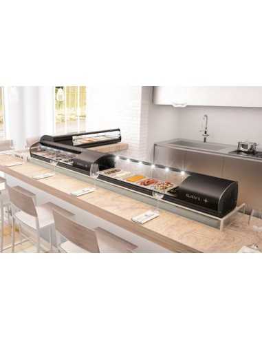 Espositore bagnomaria - Temperatura +30°/+80°C...
