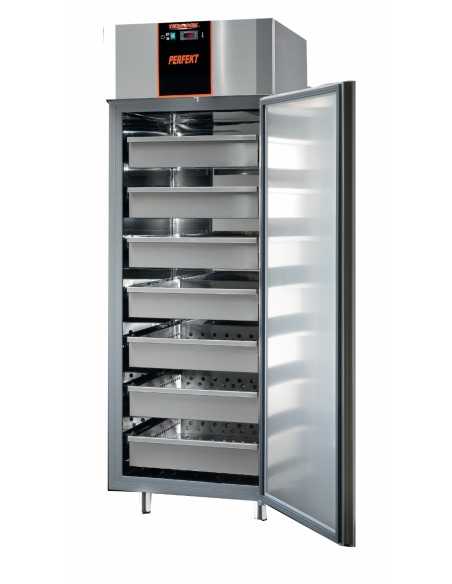 Armadio frigorifero - Acciaio inox - 1 porta - Temp. -18/-22°C - Ventilato - Capacità lt 590 - cm 71 x 80 x 203h