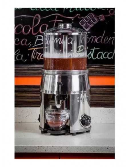 Maquina de chocolates - Depósito de policarbonato - Acero inoxidable - Capacidad Lt 4 - cm 22 x 22 x 45 h