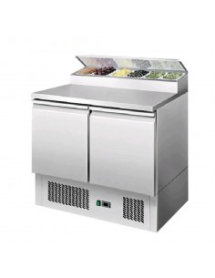 Mostrador para pizza de 2 puertas - Porta ingredientes - cm 90 x 70 x 110,5 h