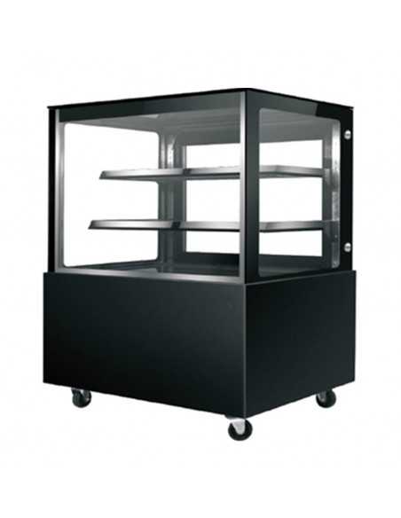 Vitrina de panadería - Temperatura +2°/ +8°C - Capacidad litros 470 - Vidrio recto - 2 estantes - cm 170 x 66 x 120h