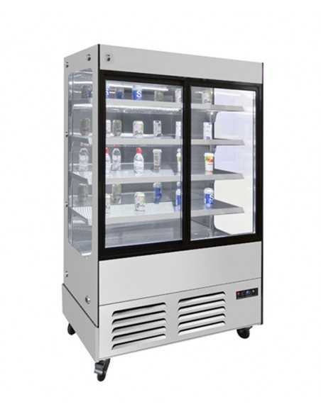 Murale refrigerato - Temp. 0°/+8°C - Per salumi e latticini - Ventilato - 4 ripiani - cm 100 x 61 x 191 h
