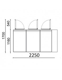 Refrigerated box for waste - N. 3 containers of 120/140... 2