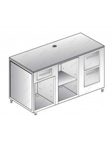 Coffee machine bench - 1 neutral drawer - 1...