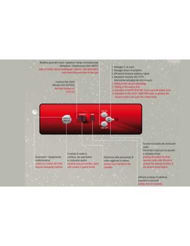 Vacuum packaging machine - 35 cm sealing bar -...