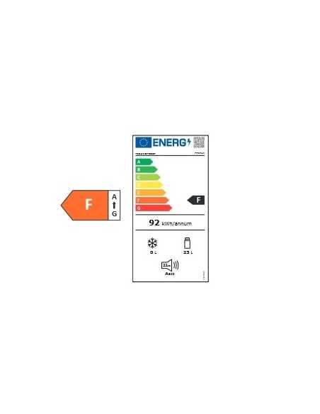 Minibar - Built-in or free-standing - Thermoelectric system - Capacity L. 23 - Cm 38.4 x 39.7 x 51.2 h