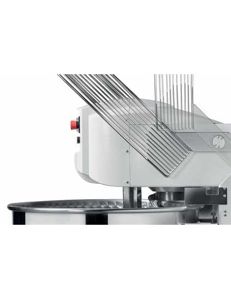 Impastatrice spirale - Vasca fissa - Capacità 100 kg - Capacità lt 155 - Trifase - 2 velocità - 2 timer - cm 74 x123 x 125 h