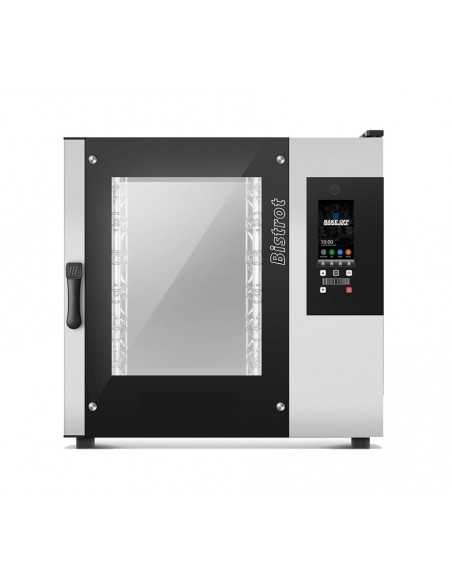 Horno de convección y vapor - A gas - Pantalla táctil - N. 6 x cm 40 x 60/46x66- cm 85 x 93 x 94 h
