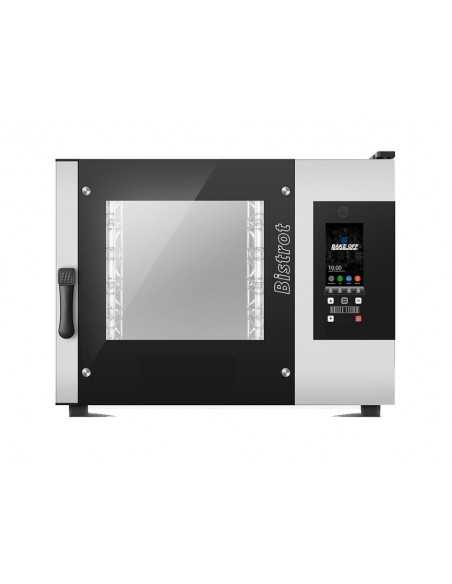 Forno a convenzione e vapore - A gas - Touch screen - N.4 x cm 40 x 60/46x66 - cm 85 x 93 x 78 h