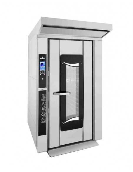 Horno de cremallera - A gas - Pantalla táctil - Capacidad n.18x cm 60 X80 - cm 130 x 168 x 250h