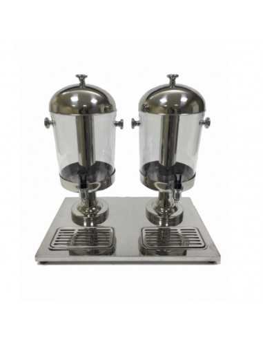 Juice and drink dispenser - Stainless steel -...