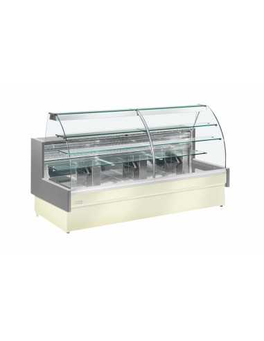 Mostrador de alimentación - Cristal curvado -...