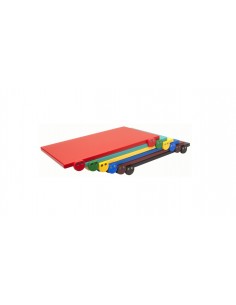 Tabla de cortar de polietileno en juego de 4 piezas - Espesor 2 cm