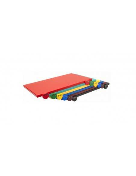 Polyethylene cutting board in a set of 4 pieces - Thickness cm 2