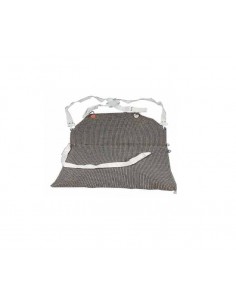 Delantal de seguridad de malla de acero inoxidable de 55 x 60 cm