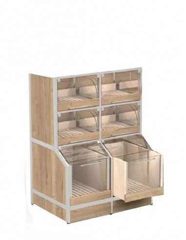 Exhibitor with drawers and drawers - 4+2...