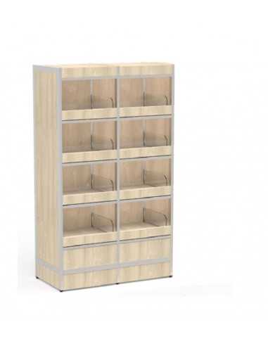 Espositore  per pane confezionato - 8 scomparti...