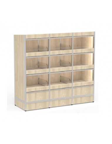 Espositore  per pane confezionato - 9 scomparti...