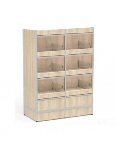 Espositore  per pane confezionato -6 scomparti...