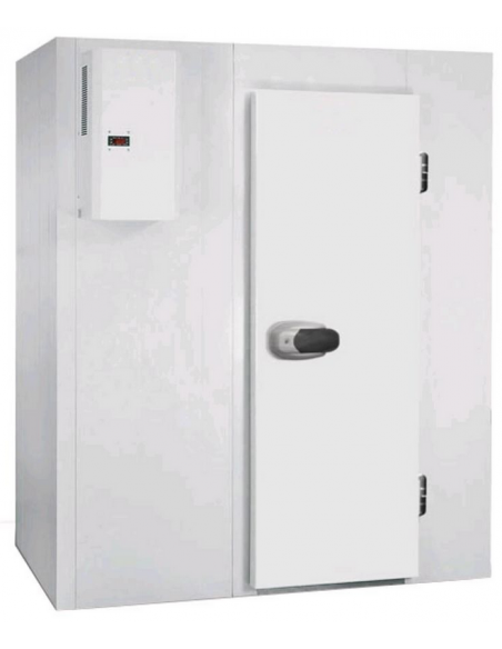 Modular cold room - With floor - Height 207 cm - Width from 474 to 534 cm - 1 door - Motor excluded