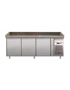 Mostrador para pizza de 3 puertas - cm 202 x 80 x 100 h