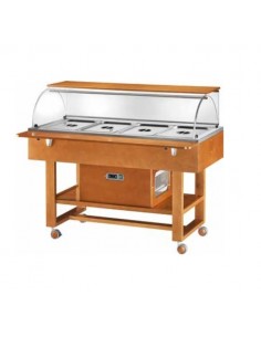 Expositor refrigerado - De madera contrachapada - Con...