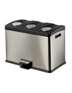 Cubo de basura para recogida selectiva - Capacidad 3 x 12...
