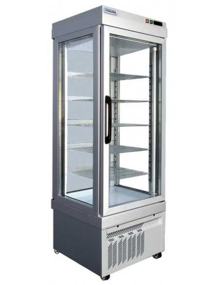 Showcase for pastry - Static Negative - Temp. -15/-25°C - 3 exhibition sides - cm 67 x 64 x 186h