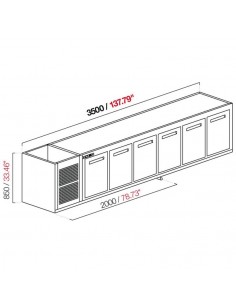 Built-in refrigerated cell - Temperature +4°/+8°C - With...