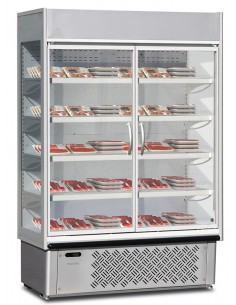Espositore murale - Temperatura 0°+10°C - Porte battenti...