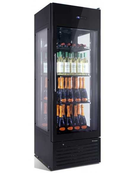 Wine cellar display - Multi temperature 2° 18°C - Capacity 317 liters - Three glass sides - Cm 66.8 x 78.1 x 200 h