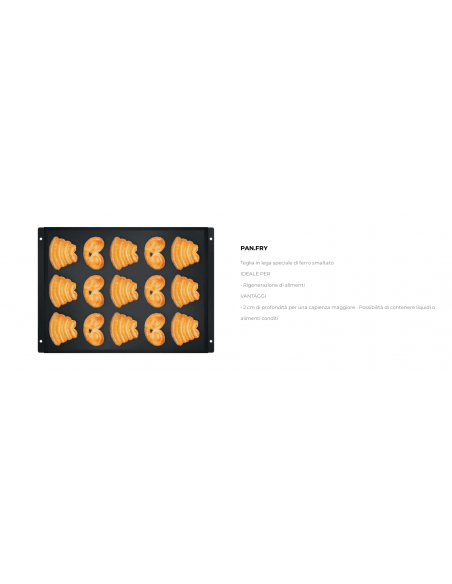 Forno combinato  - Temperatura 30 °C - 260 °C - Capacità 3 x cm 34.2x34.2 - cm 48x52.3x40.2h
