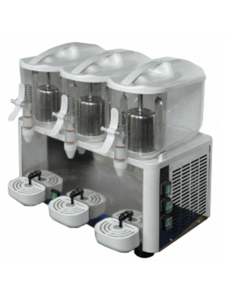 Refrigerador de bebidas - 3 depósitos - Capacidad litros 6 x 3 - Energía W 380 - cm 51 x 38 x 51 h