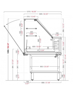 Static/dry heat snack display cabinet - Tall straight... 2