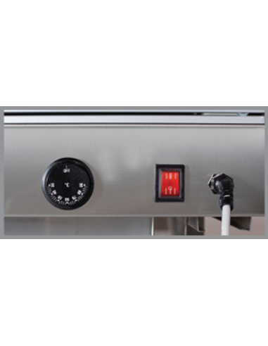 Hot showcase display - Model TB65 - Temperature...