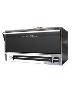 Forno a carbonella - Struttura in acciaio inox - 4...
