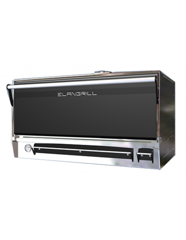 Charcoal oven - Stainless steel structure - 4...