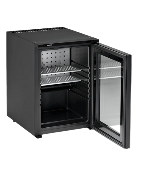 Minibar - Puerta de cristal - Empotrable o independiente - Capacidad 40 litros - 40 x 48 x 56h cm