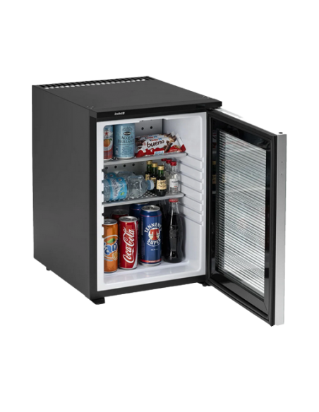 Minibar - Glass door - Built-in or free-standing - Capacity 40 liters - 40 x 48 x 56h cm