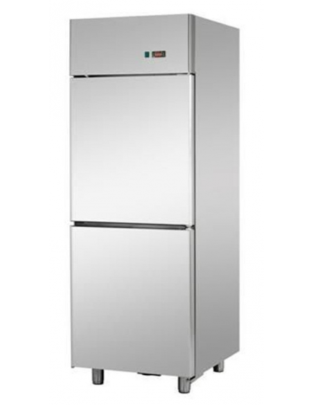 Armadio refrigerato - Per carne - Temp. -2°/+8°C - Capacità Lt. 1400 - Ventilata - N. 2 porte -  Cm 144 x 70 x 205 h
