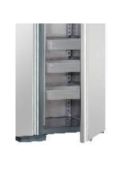 Refrigerated cabinet - For fish - Capacity lt. 1400 - Temperature -5°/ +8°C - 12 containers - Cm 144 x 80 x 205 h