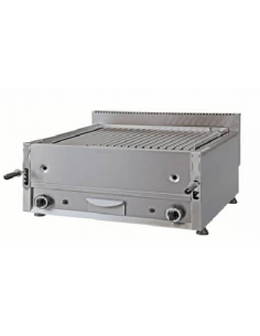 Gas lava stone grill - Stainless steel structure - cm 80...