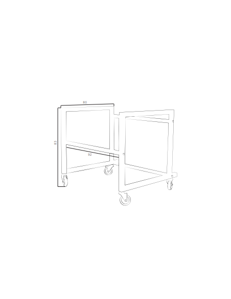 Formadora de baguettes - Dos cilindros - Capacidad 1800 piezas/h - cm 109 x 98 x 161 h