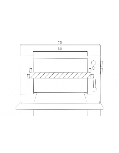 Máquina formadora de dos cilindros de 50 cm con capacidad de 1000/1500 piezas/h