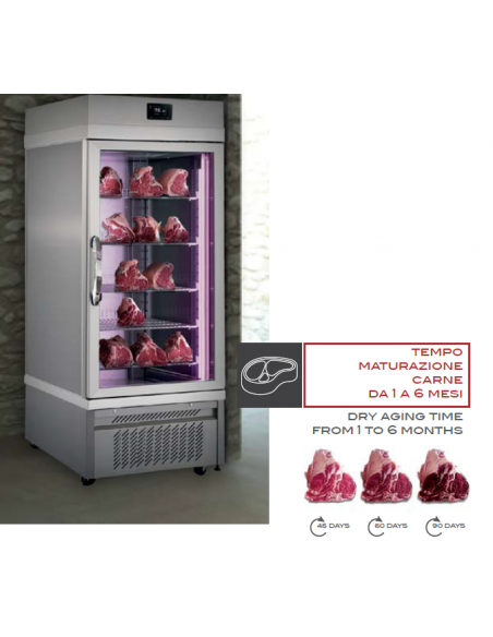 Maturing cabinet 300 Kg - cm 178 x 76 x 191 h