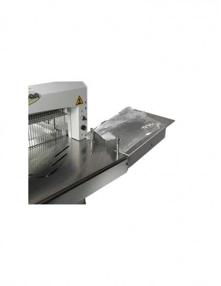 Automatic bread cutter - Production 500/800pcs/h - Thickness 8-22 mm - cm 65(+55)x 200x 130 h