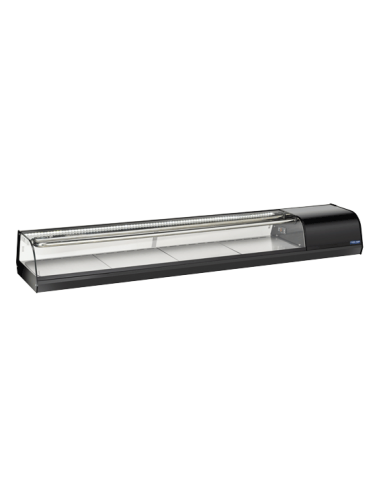 Expositor refrigerado - Para sushi - Cristal...